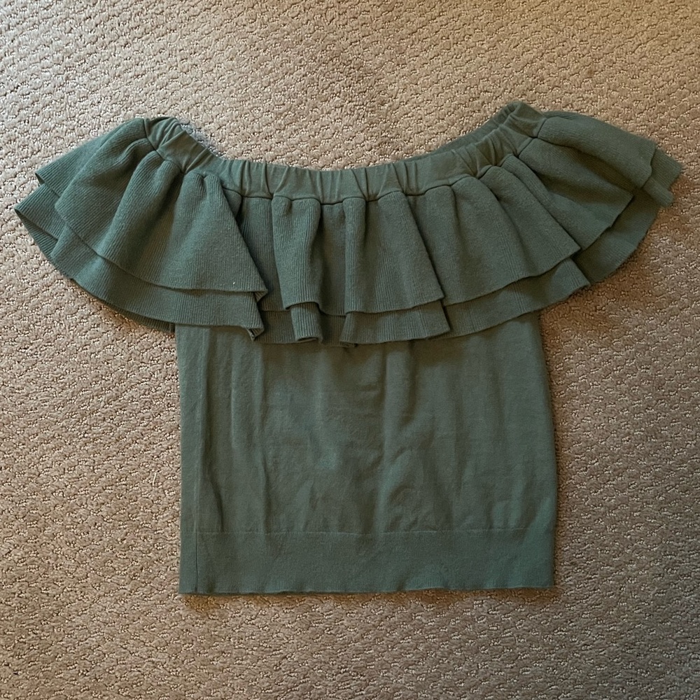 J. Crew Green Knit Top!